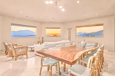 Desert Oasis with Pool & Views Near Coachella & Joshua Tree - California luxury mansion wedding venue - Photo 2