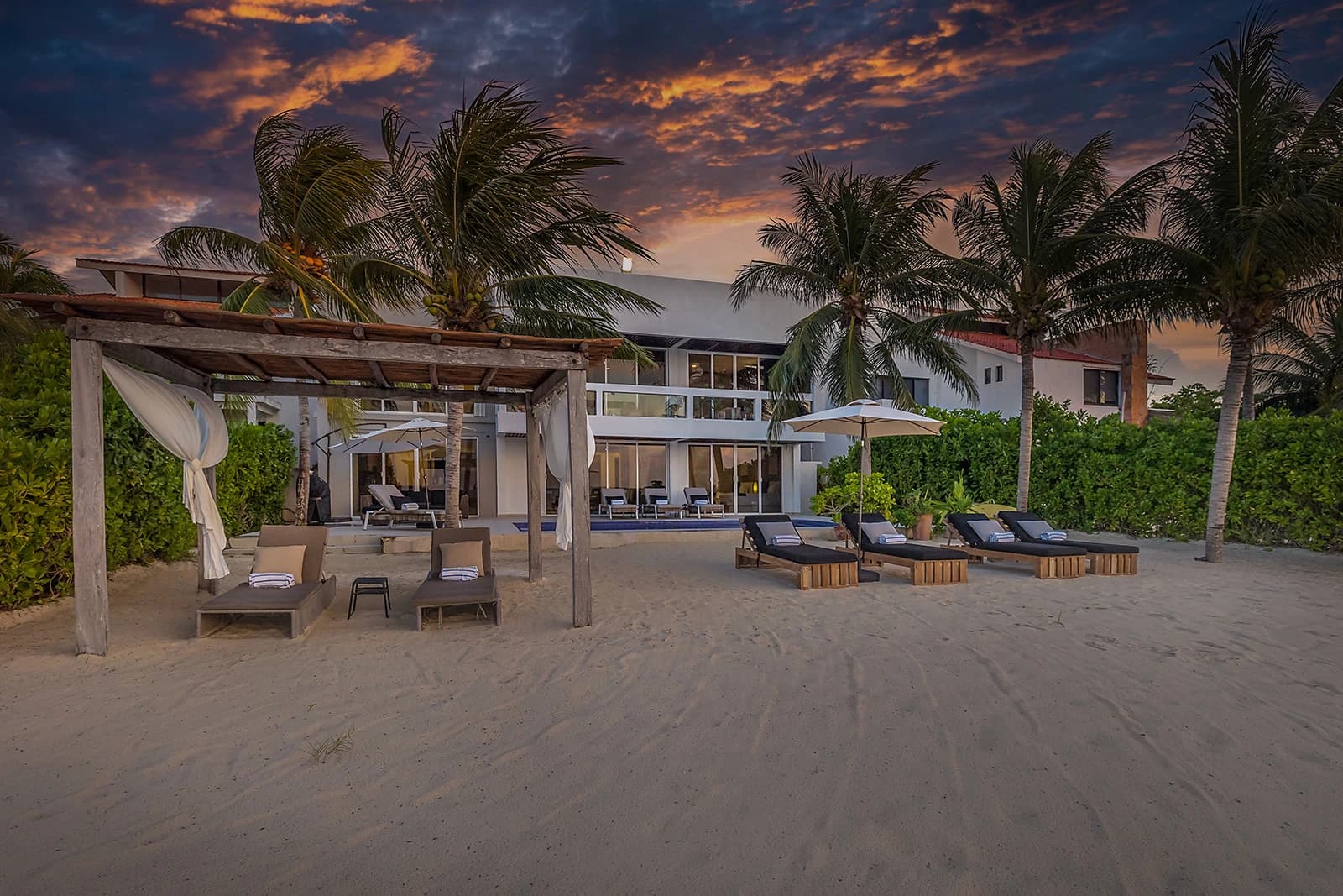 Cozumel Beachfront Villa Compound Wedding Venue