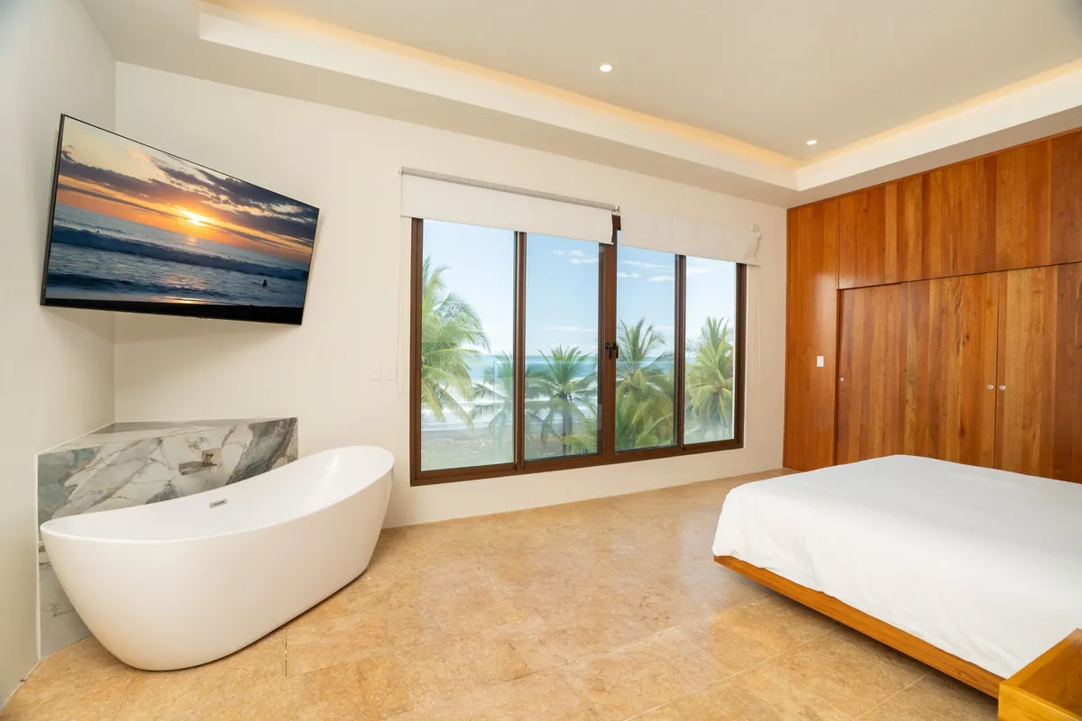 Master bedroom with ocean views