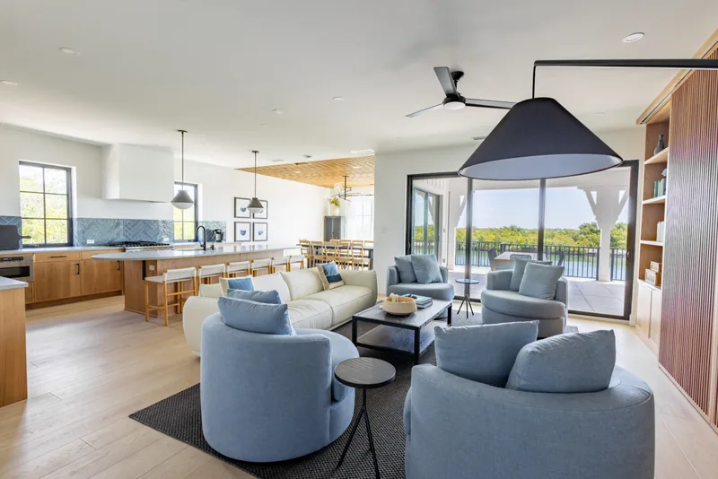 Luxury villa interior featuring modern design and premium amenities