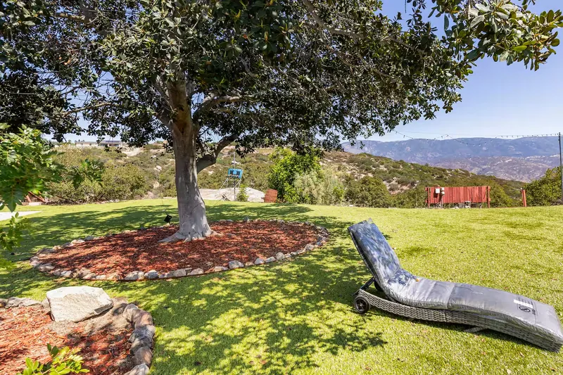 Event space at Hilltop San Diego  Mountain Log Cabin Estate with Scenic Views