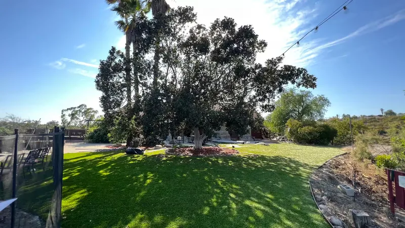 Event space at Hilltop San Diego  Mountain Log Cabin Estate with Scenic Views
