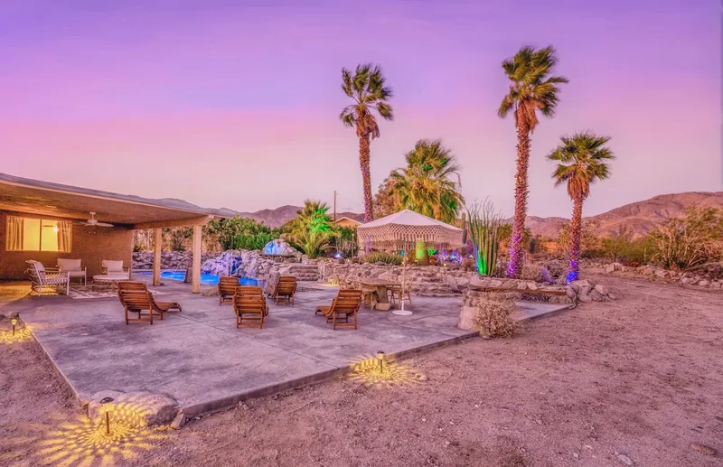 Event space at Desert Oasis with  Pool & Views Near Coachella & Joshua Tree