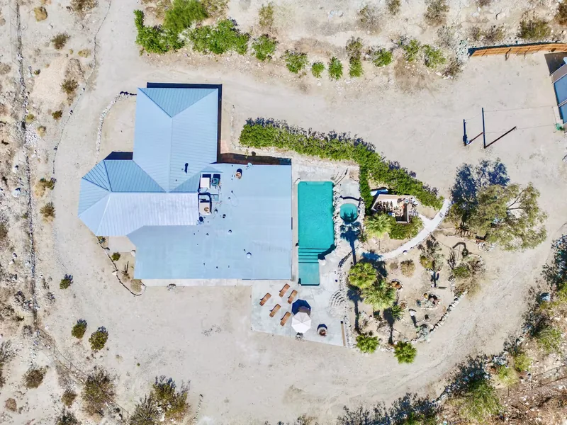 Event space at Desert Oasis with  Pool & Views Near Coachella & Joshua Tree