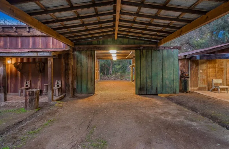 Event space at Heritage Temecula Canyon Ranch with Vintage Facades, Creekside Charm & Event-Ready Grounds