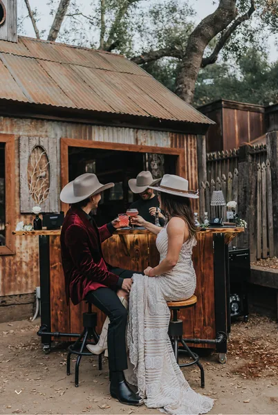 Event space at Heritage Temecula Canyon Ranch with Vintage Facades, Creekside Charm & Event-Ready Grounds