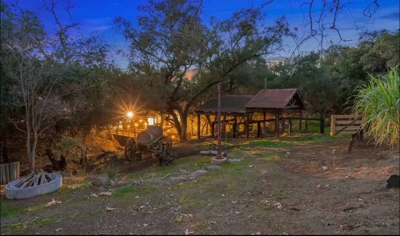 Event space at Heritage Temecula Canyon Ranch with Vintage Facades, Creekside Charm & Event-Ready Grounds