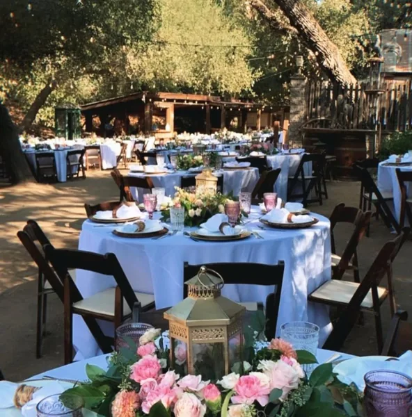 Event space at Heritage Temecula Canyon Ranch with Vintage Facades, Creekside Charm & Event-Ready Grounds