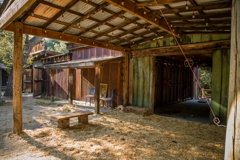 Event space at Heritage Temecula Canyon Ranch with Vintage Facades, Creekside Charm & Event-Ready Grounds
