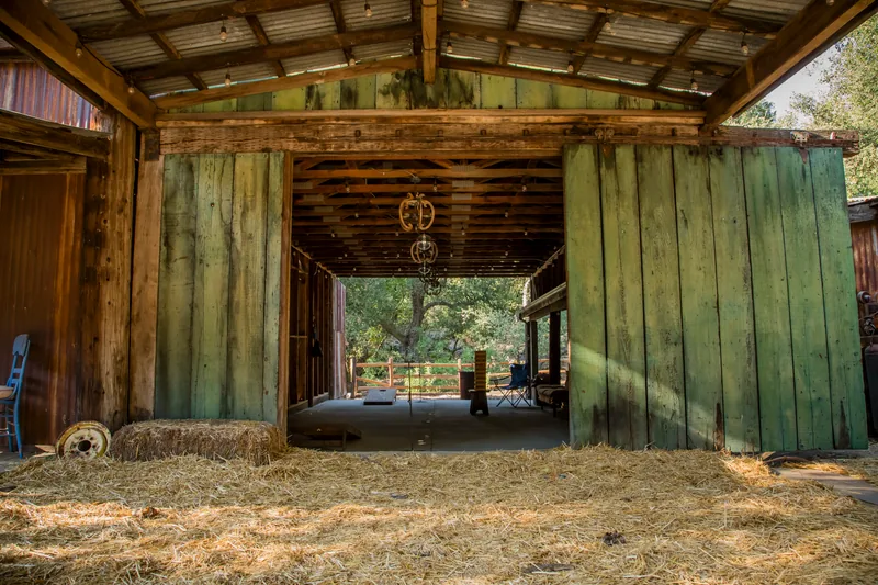 Event space at Heritage Temecula Canyon Ranch with Vintage Facades, Creekside Charm & Event-Ready Grounds