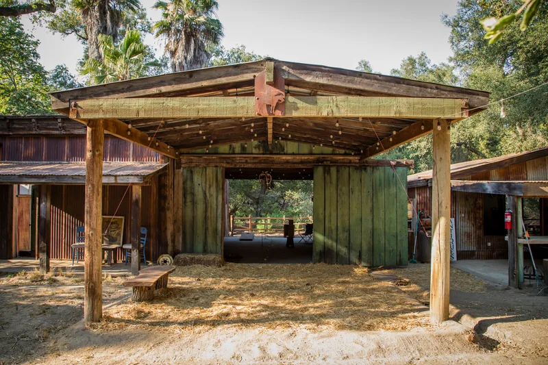 Event space at Heritage Temecula Canyon Ranch with Vintage Facades, Creekside Charm & Event-Ready Grounds