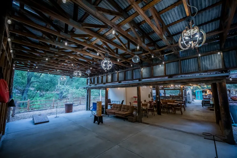 Event space at Heritage Temecula Canyon Ranch with Vintage Facades, Creekside Charm & Event-Ready Grounds