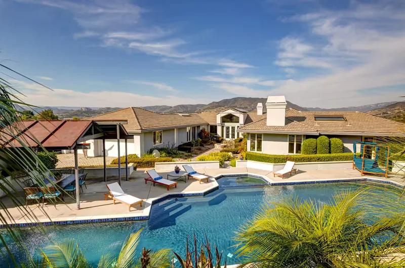 Event space at French Chateau in North San Diego
