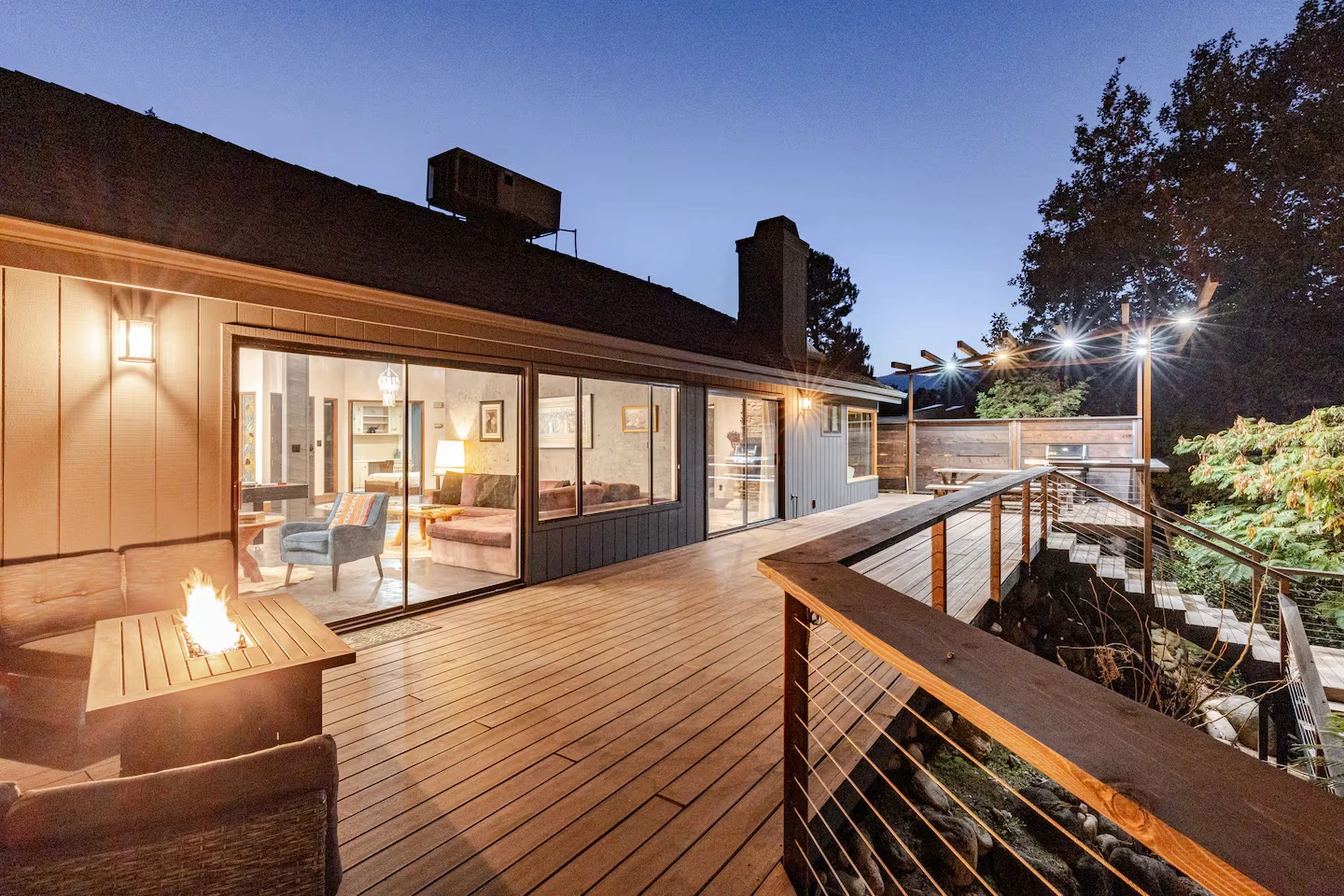 Event spaces along the riverfront at Sequoia Foothills