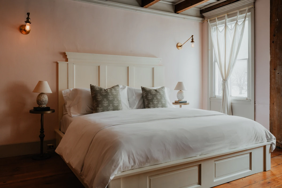 Interior spaces with historic charm and literary character