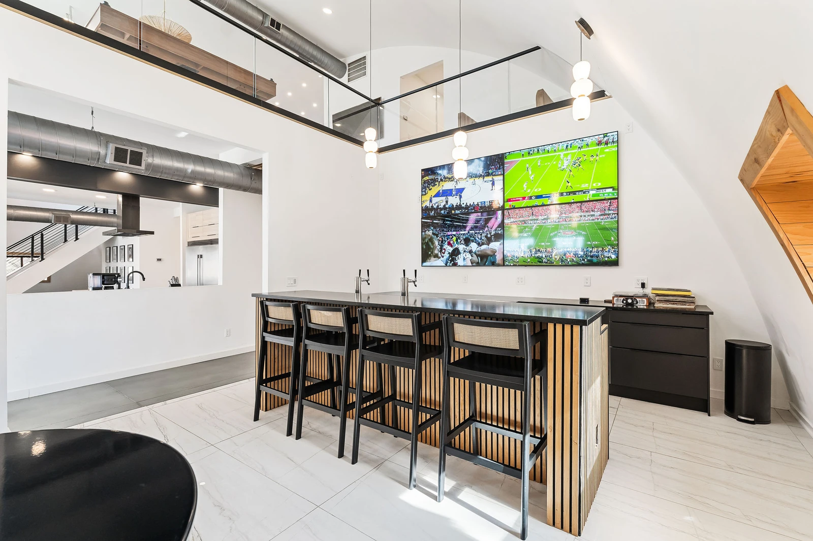 Grand dining hall and interior gathering space