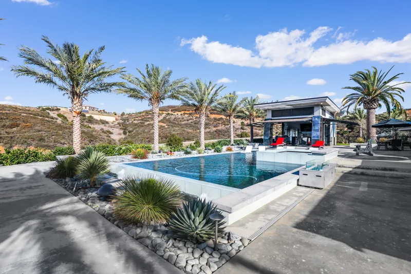 Event space at Temecula Estate with  Pool, Smart Home Tech & 6,000 Sq Ft Event Lawn
