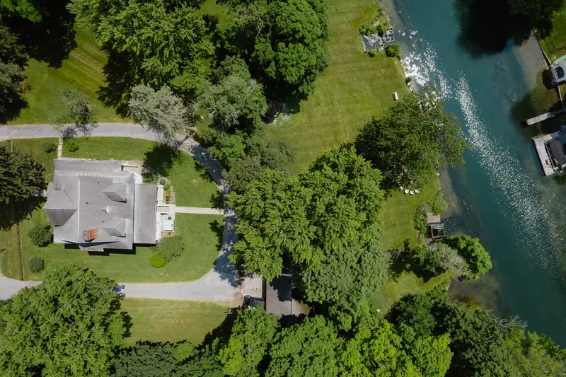 Event space at Riverside Retreat in the Finger Lakes with Game Room, Theater & Waterfront Charm