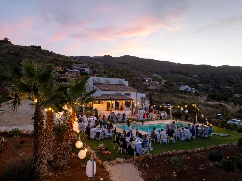 Event space at Sicilian Seaside Villa with Pool & Ceremony Garden – Castellammare del Golfo