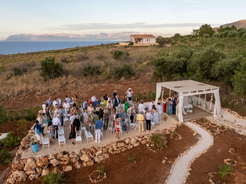 Event space at Sicilian Seaside Villa with Pool & Ceremony Garden – Castellammare del Golfo