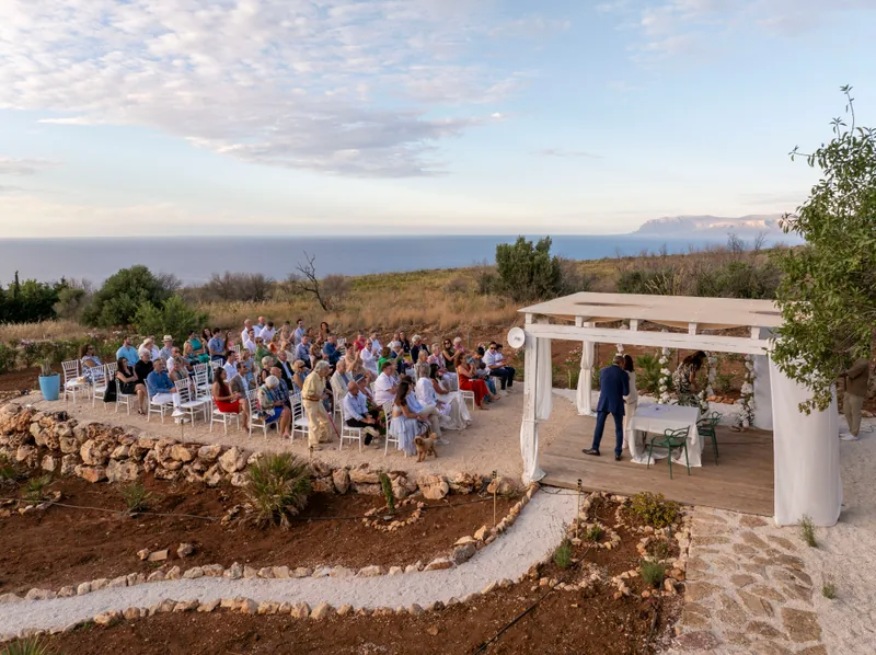 Event space at Sicilian Seaside Villa with Pool & Ceremony Garden – Castellammare del Golfo