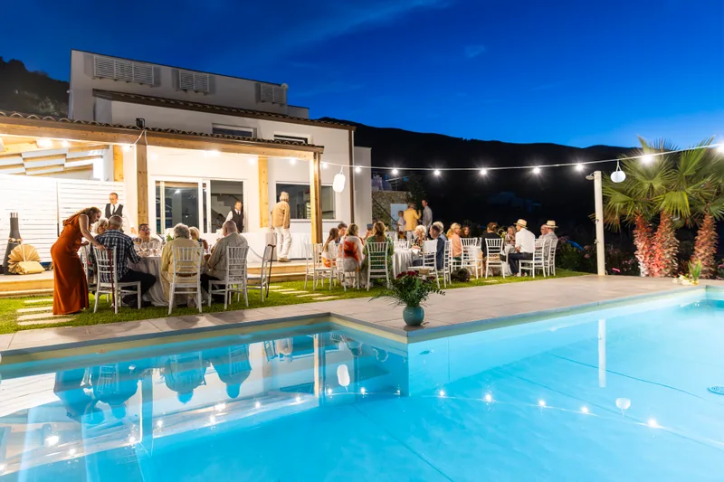 Event space at Sicilian Seaside Villa with Pool & Ceremony Garden – Castellammare del Golfo