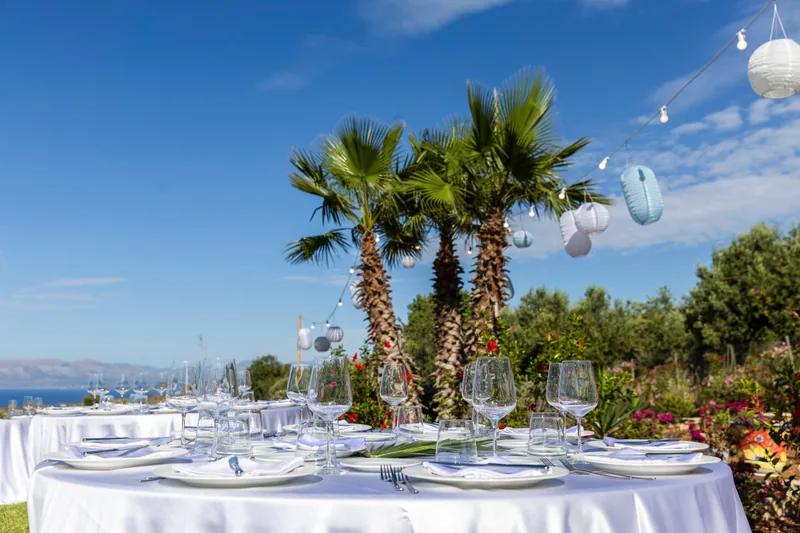 Event space at Sicilian Seaside Villa with Pool & Ceremony Garden – Castellammare del Golfo