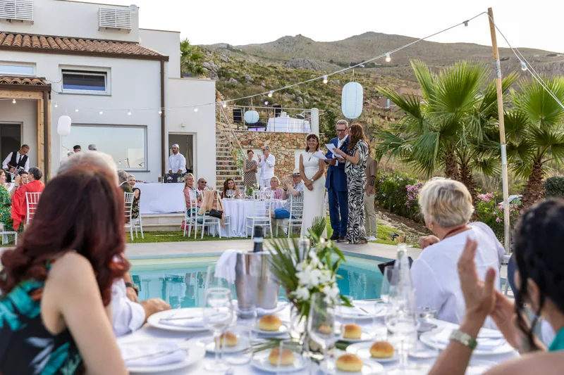 Event space at Sicilian Seaside Villa with Pool & Ceremony Garden – Castellammare del Golfo