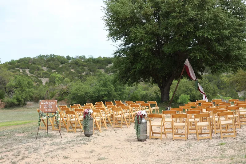 Event space at Austin Hill Country Wedding House with Pavilion & Flex Event Barn
