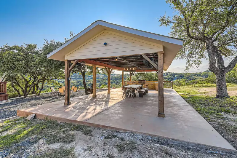 Event space at Austin Hill Country Wedding House with Pavilion & Flex Event Barn