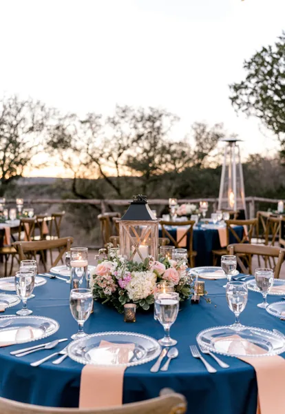 Event space at Riverfront Dallas Wedding Ranch with Hilltop Views
