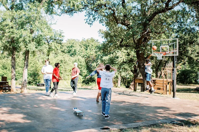 Event space at Riverfront Dallas Wedding Ranch with Hilltop Views