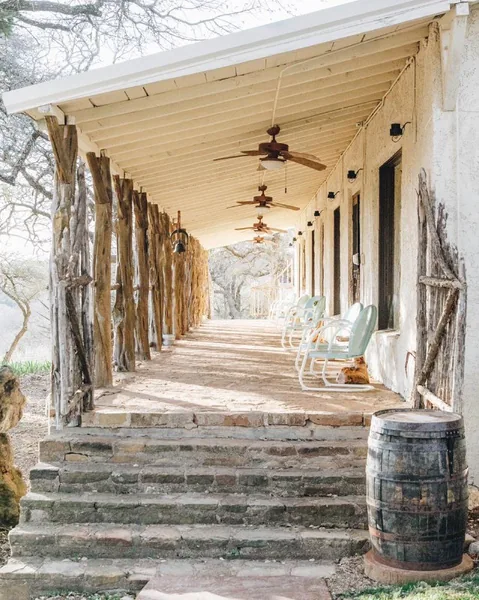 Event space at Riverfront Dallas Wedding Ranch with Hilltop Views