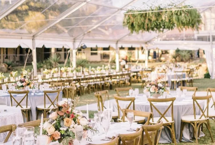 Event space at Riverfront Dallas Wedding Ranch with Hilltop Views