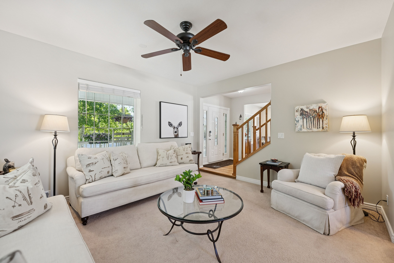 Comfortable interior sleeping and living area