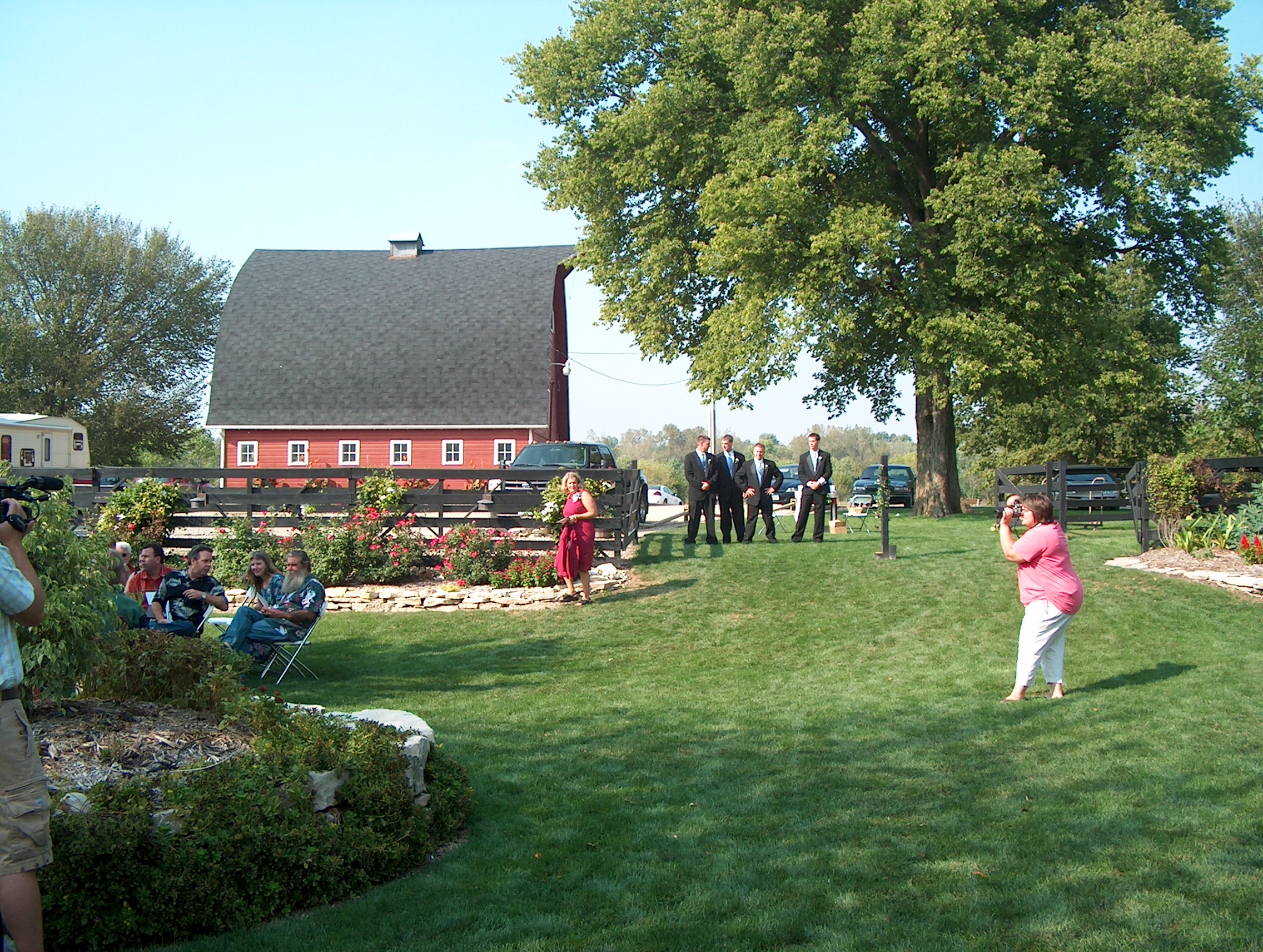 Event space at Scenic Iowa Estate with Historic Barn & 45-Acre Wedding Weekend Retreat