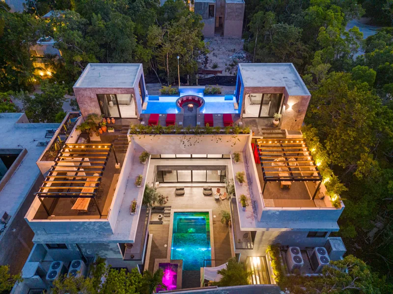 Event space at Tulum Estate with Rooftop Pool & On-Site Nightclub