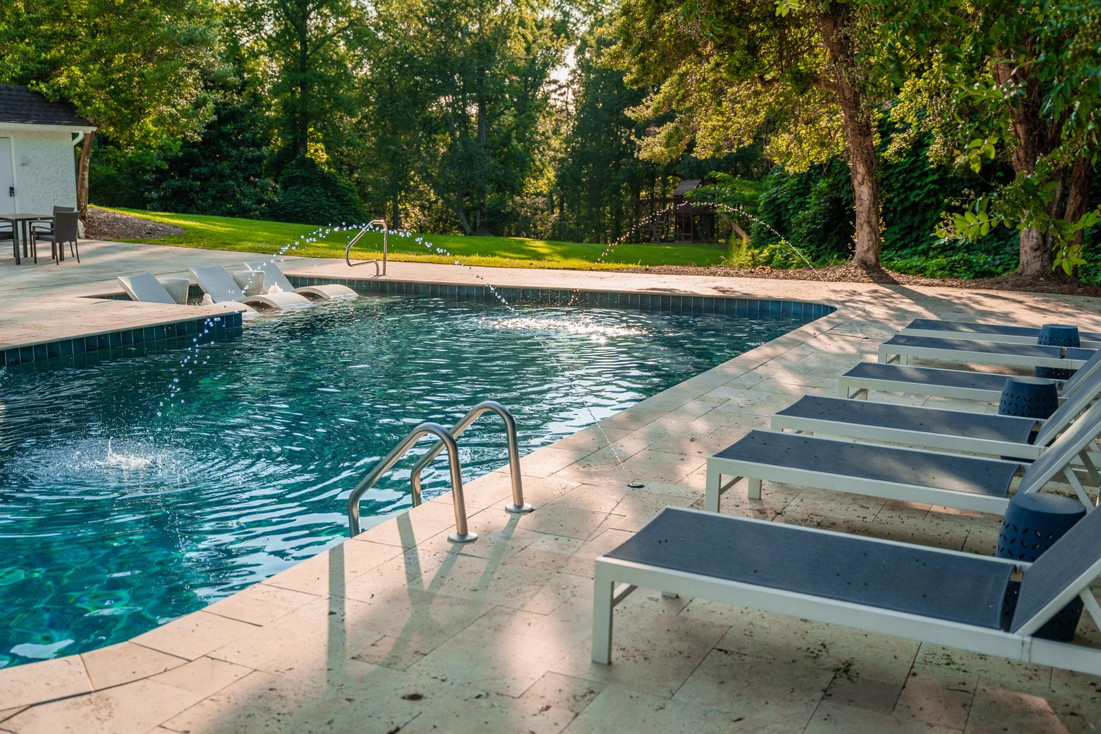 Amenity spaces and recreation areas on the property