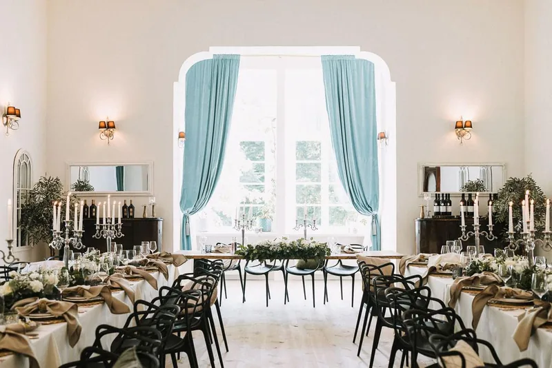Event space at Historic Castle Retreat in the Polish Countryside