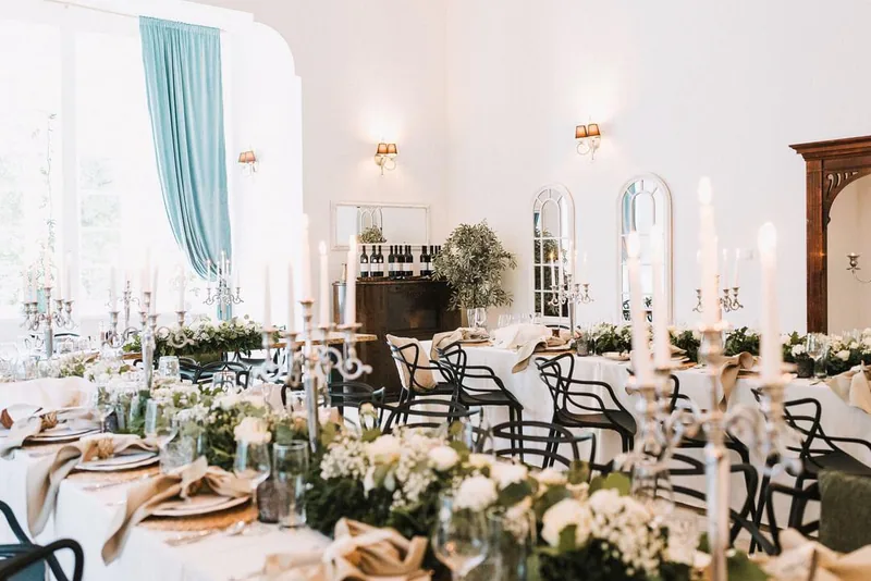 Event space at Historic Castle Retreat in the Polish Countryside