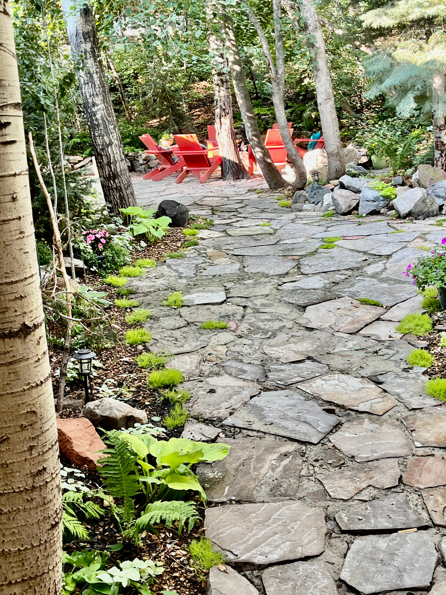 Valley views from the property's wraparound deck