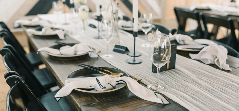 Modern reception_table wedding inspiration — Flavor Chef Catering in San Diego, CA. Flavor Chef Catering wedding photo