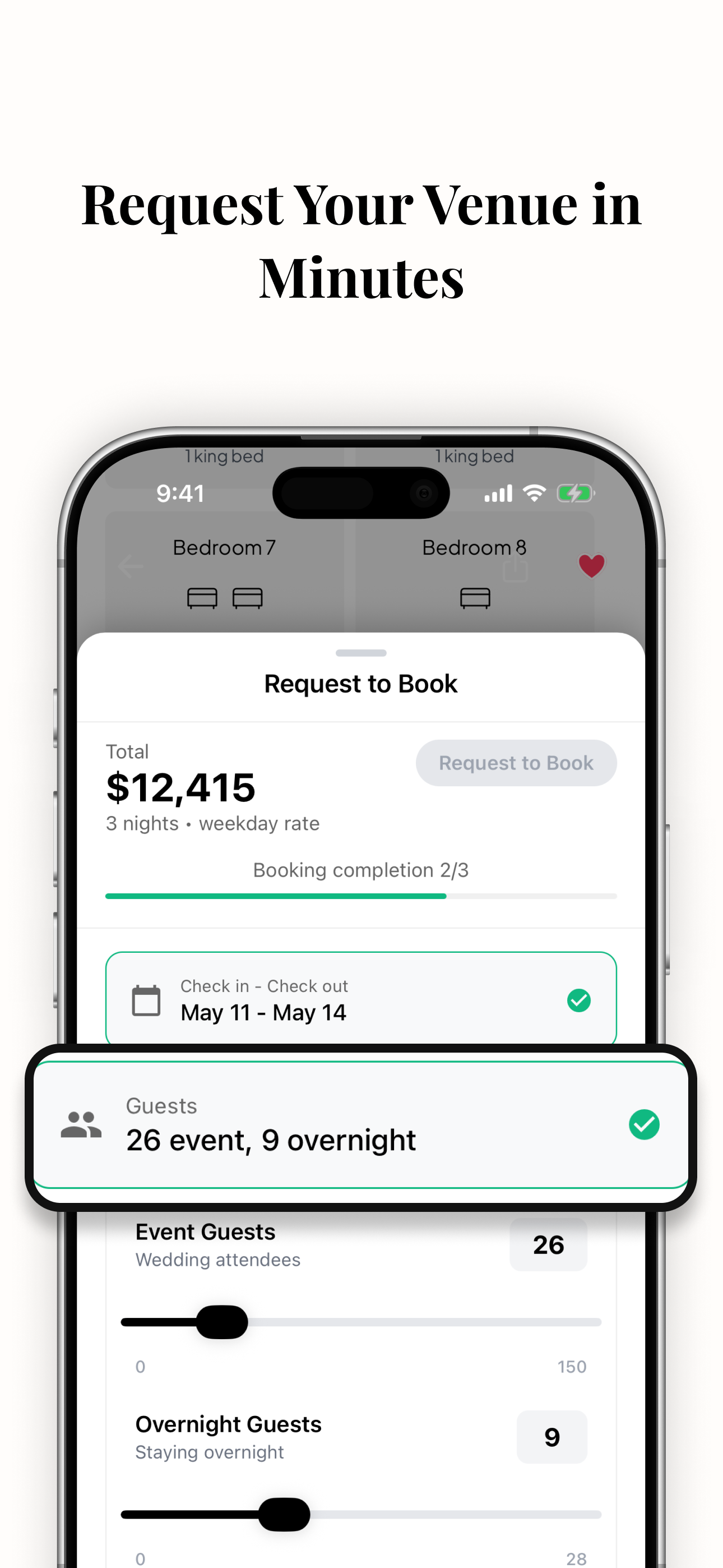 WedStay App - Save Favorites