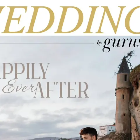 That same couple as cover stars of a wedding publication